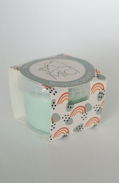 Pastel blue play dough